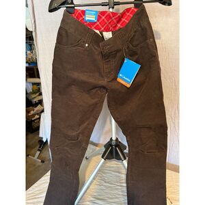Columbia Women's Omni Shade Brown Thin Skinny Cords - Size 8 - Stretch